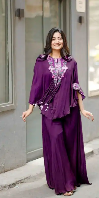 BE 349 Wine Color Air Chinon Sequence Embroidered Work Salwar Suit Casual, Wedding, Festive, Events . Expected Delivery  4-6 Working Days @1999/- only      | Jump Suits, Salwar suit, Designer Suits, Casual Suits, Creative suits, Palazzo Suits, Party Wear Suits, Patiala Suits, Straight Suits