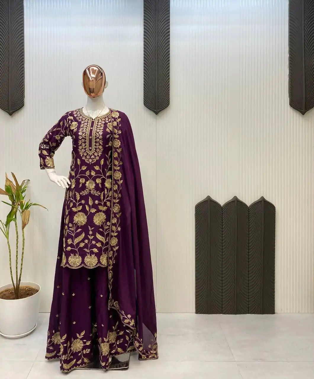 LG 1940 Wine Chinon With Lace Work & Embroidery Work Salwar Suit . Festive Deal ₹2099. Delivery 4-6 Working Days. Shop now. | Jump Suits, Salwar suit, Designer Suits, Casual Suits, Creative suits, Palazzo Suits, Party Wear Suits, Patiala Suits, Straight Suits