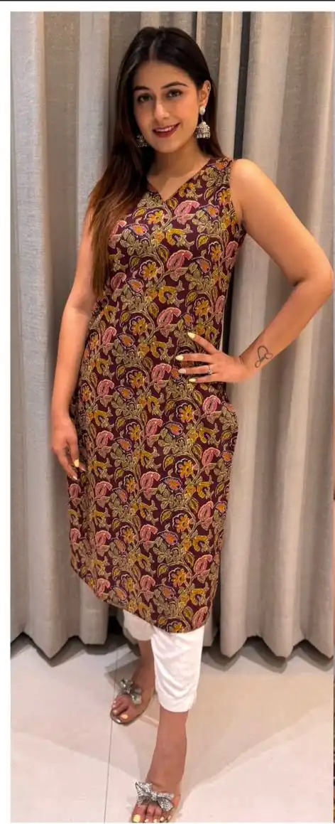 INLI Blush 7.0 Wine Color Cotton With Printed Designer Work Kurti . Get it for ₹1269. Delivery 4-6 Working Days. Shop now. | Kurti, Bollywood Kurti, Creative Kurtis, Designer Kurti, Party Wear Kurti, Selfie Kurti