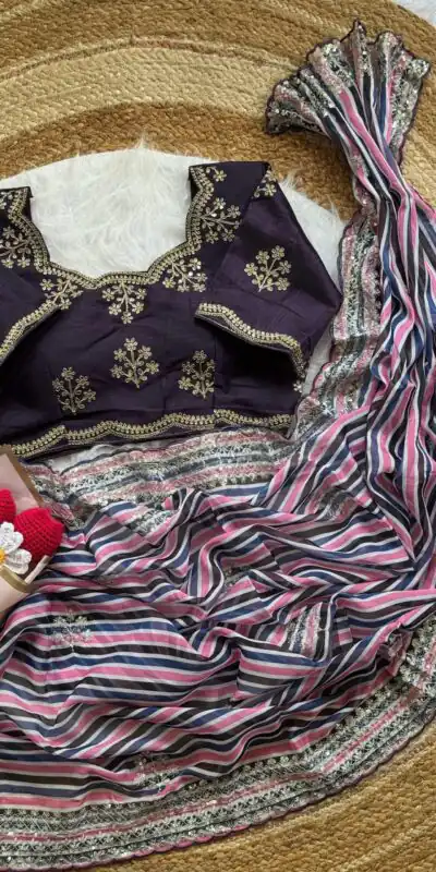 AC MIRA Wine in Color Soft Organza Embroidery Work & Lace Work Saree . Get it for ₹2449. Delivery 4-6 Working Days. Shop now. | Sarees, Bollywood Sarees, Creative Sarees, Designer Sarees, Embroidered Sarees, Ethnic Saree, Modern Digital sarees, Party Wear Sarees