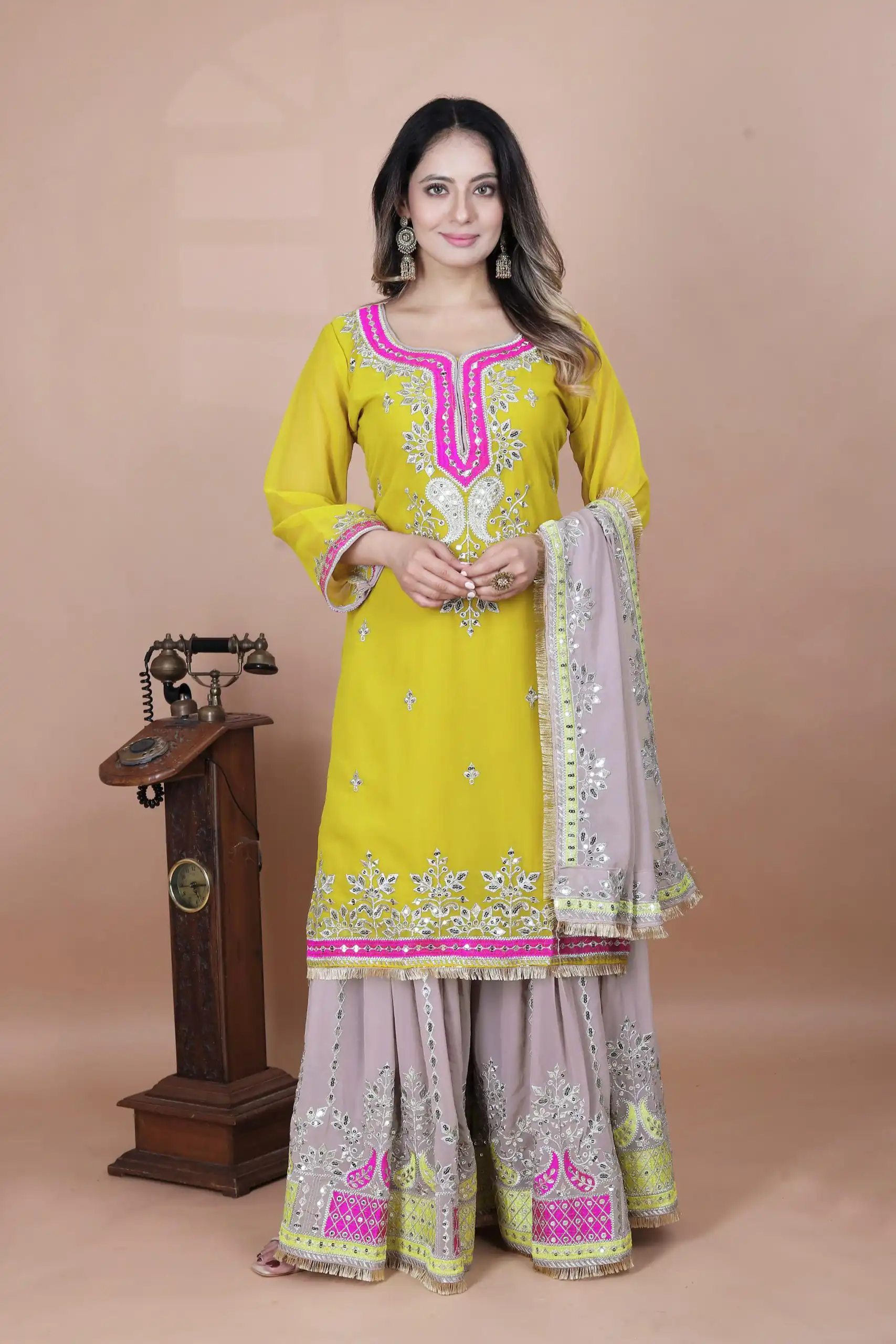 SRK 5260 Pink Faux Georgette With 5mm Embroidery Sequence Work Perfect for Wedding, Party, Karwa Chauth, Ethnic Day, Baisakhi Beast Price At 2149/- Only | Jump Suits, Salwar suit, Designer Suits, Casual Suits, Creative suits, Palazzo Suits, Party Wear Suits, Patiala Suits, Straight Suits