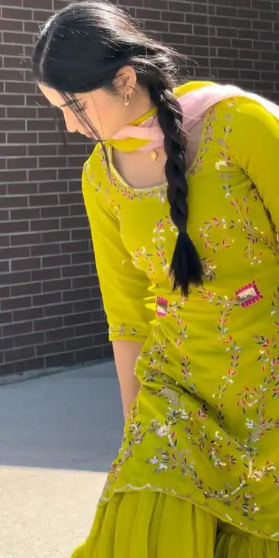 LG 1997 Yellow Georgette Embroidery Work & Lace Work Salwar Suit in . Festive Deal ₹1899. Delivery 4-6 Working Days. Shop now. | Jump Suits, Tops & Bottoms, Track Suits, Trendy Wear, Salwar suit, Designer Suits, Casual Suits, Creative suits, Palazzo Suits, Party Wear Suits, Patiala Suits, Straight Suits