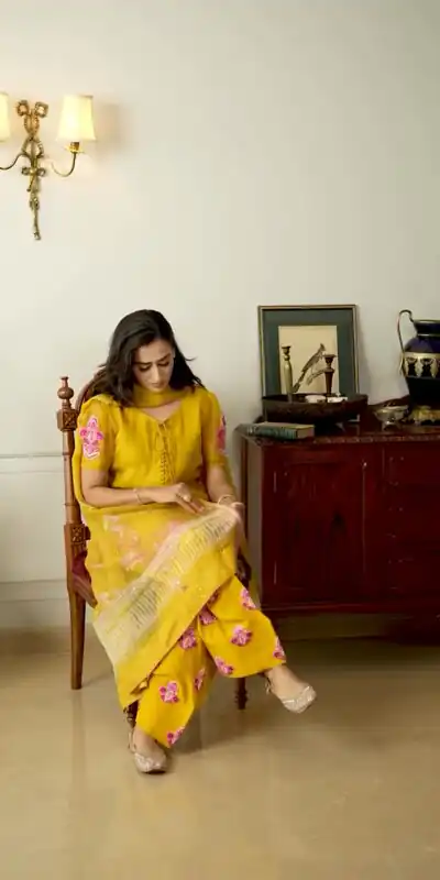 NSR 859 Yellow Natural Crep Silk with Embroidery Work & Lace Work Salwar Suit . Introductory Price ₹2049. Delivery 4-6 Working Days. Shop now. | Jump Suits, Salwar suit, Designer Suits, Casual Suits, Creative suits, Palazzo Suits, Party Wear Suits, Patiala Suits, Straight Suits