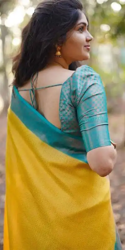 KP 5059 Yellow Color Soft Lichi Silk Cloth. Saree with Designer Work. Get it for ₹1449. Delivery 4-6 Working Days. Shop now. | Sarees, Bollywood Sarees, Creative Sarees, Designer Sarees, Embroidered Sarees, Ethnic Saree, Modern Digital sarees, Party Wear Sarees