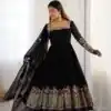 ZF 5010 Black Georgette Gown Perfect for Wedding, Party, Pooja, Ethnic Day, Karwa Chauth – . Best Price ₹2049. Delivery 4-6 Working Days. Shop now. | Jump Suits, Salwar suit, Designer Suits, Casual Suits, Creative suits, Palazzo Suits, Party Wear Suits, Patiala Suits, Straight Suits