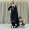 BE 385 Black Color Rayon Slub Cotton Embroidery Work Salwar Suit Casual, Wedding, Festive, Events . Expected Delivery  4-6 Working Days @1899/- only      | Jump Suits, Salwar suit, Designer Suits, Casual Suits, Creative suits, Palazzo Suits, Party Wear Suits, Patiala Suits, Straight Suits