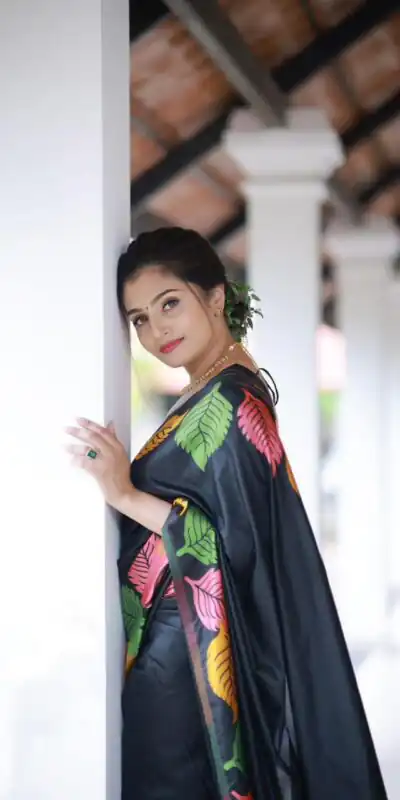 KP 6042 Black Color Soft Lichi Silk Saree with Lace Border & Lace Work. Get it for ₹1399. Delivery 4-6 Working Days. Shop now. | Sarees, Bollywood Sarees, Creative Sarees, Designer Sarees, Embroidered Sarees, Ethnic Saree, Modern Digital sarees, Party Wear Sarees