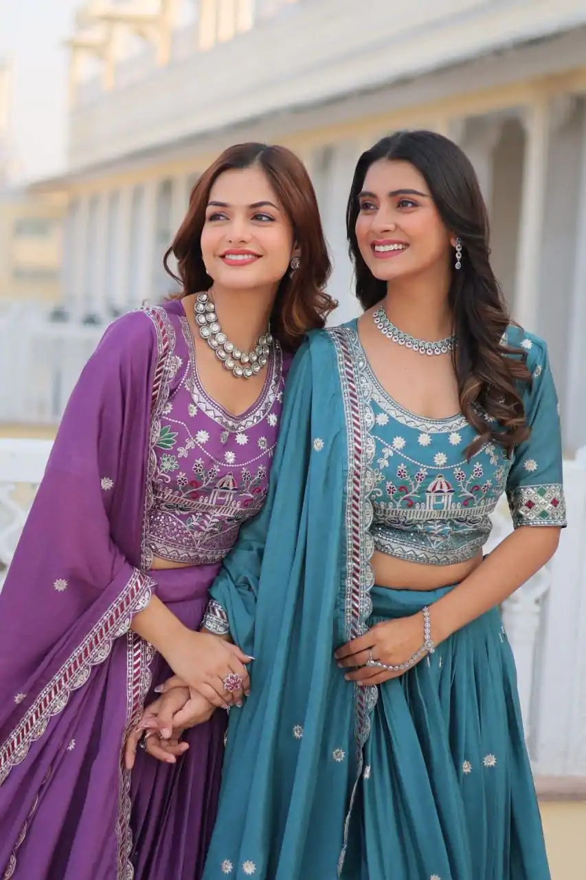 Ram 064 Blue Pure Chinon Lehenga Choli with Embroidery Work. Introductory Price ₹3049. Delivery 4-6 Working Days. Shop now. | Lehenga, Bollywood Lehenga, Creative Lehenga, Designer Lehenga, Embroidered Lehenga, Party Wear Lehenga