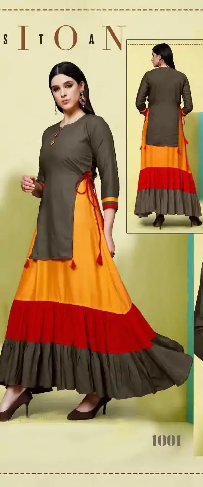 INLI Raas Brown in Color 14 kg Rayon Designer Work Gown . Wedding, Party, Festive, Events Available at ₹1499 only. Delivery 4-6 Working Days. Shop now. | Jump Suits, Salwar suit, Designer Suits, Casual Suits, Creative suits, Palazzo Suits, Party Wear Suits, Patiala Suits, Straight Suits