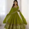 ZF 5010 Green Georgette Gown Perfect for Wedding, Party, Pooja, Ethnic Day, Karwa Chauth – . Best Price ₹2049. Delivery 4-6 Working Days. Shop now. | Jump Suits, Salwar suit, Designer Suits, Casual Suits, Creative suits, Palazzo Suits, Party Wear Suits, Patiala Suits, Straight Suits