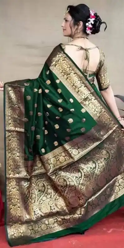 KP 6041 Green in Soft Lichi Silk Lace Work & Lace Border Saree . Introductory Price ₹1299. Delivery 4-6 Working Days. Shop now. | Sarees, Bollywood Sarees, Creative Sarees, Designer Sarees, Embroidered Sarees, Ethnic Saree, Modern Digital sarees, Party Wear Sarees