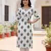 INLI White Beauty Green Color Rayon Print Kurti with Designer Work. Get it for ₹1199. Delivery 4-6 Working Days. Shop now. | Kurti, Bollywood Kurti, Creative Kurtis, Designer Kurti, Party Wear Kurti, Selfie Kurti