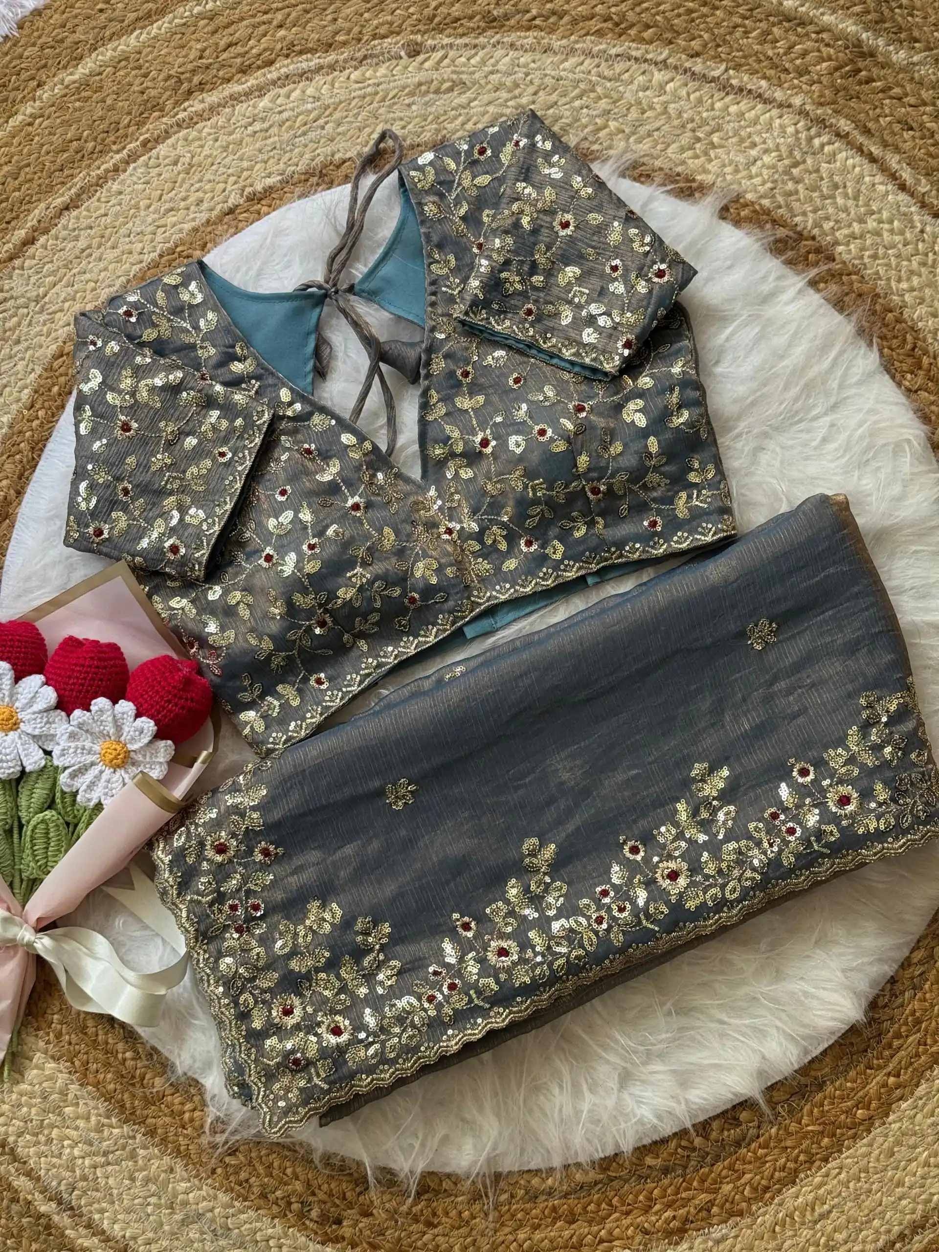 AC MISTY Grey in Fandy Chiffon Embroidery Work & Sequins Work Saree . Available at ₹1999 only. Delivery 4-6 Working Days. Shop now. | Sarees, Bollywood Sarees, Creative Sarees, Designer Sarees, Embroidered Sarees, Ethnic Saree, Modern Digital sarees, Party Wear Sarees