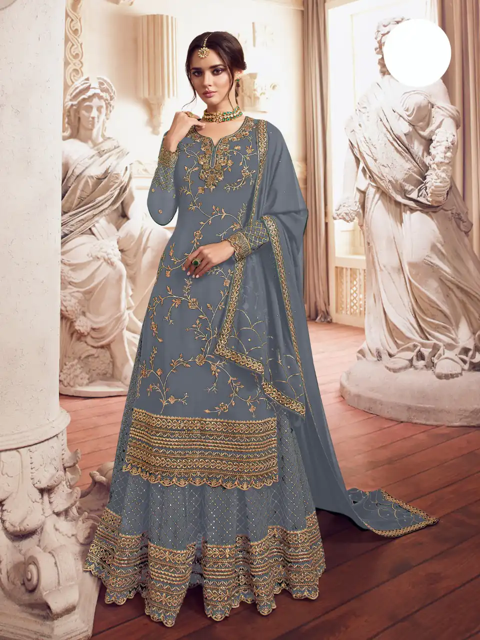 FC LT 4902 Grey Georgette with Embroidery Work Salwar Suit . Affordable Price ₹2399. Delivery 4-6 Working Days. Shop now. | Jump Suits, Salwar suit, Designer Suits, Casual Suits, Creative suits, Palazzo Suits, Party Wear Suits, Patiala Suits, Straight Suits