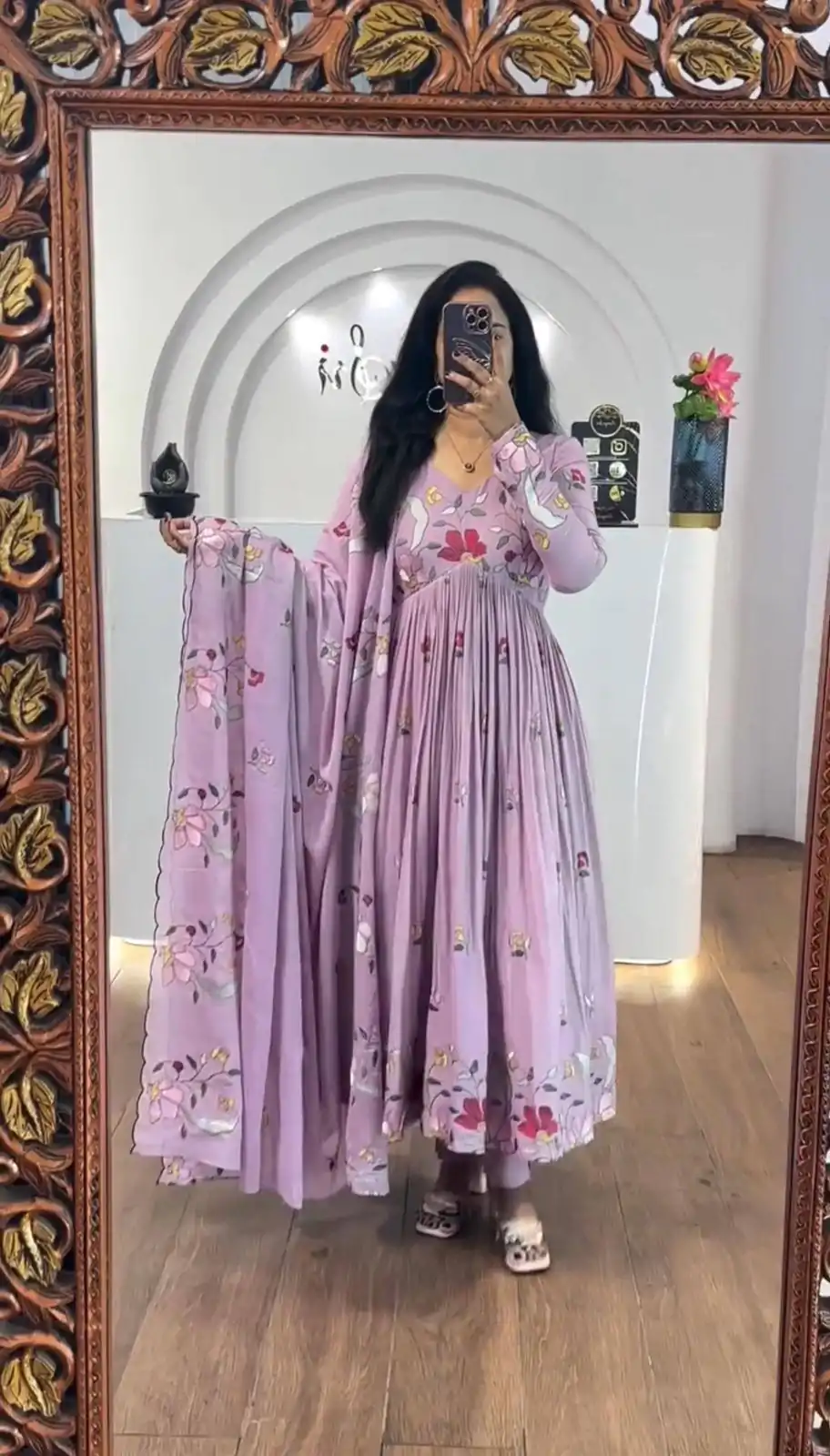 PC 528 Lavender Fox Georgette Gown Perfect for Wedding, Party, Baby Shower, Lohri, Pongal – . Available at ₹2049 only. Delivery 4-6 Working Days. Shop n | Jump Suits, Salwar suit, Designer Suits, Casual Suits, Creative suits, Palazzo Suits, Party Wear Suits, Patiala Suits, Straight Suits