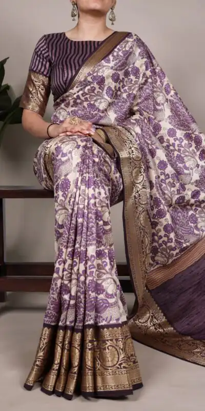 YNF 7050 Lavender Color Tasar Silk with Lace Border & Lace Work Saree . Best Price ₹1749. Delivery 4-6 Working Days. Shop now. | Sarees, Bollywood Sarees, Creative Sarees, Designer Sarees, Embroidered Sarees, Ethnic Saree, Modern Digital sarees, Party Wear Sarees
