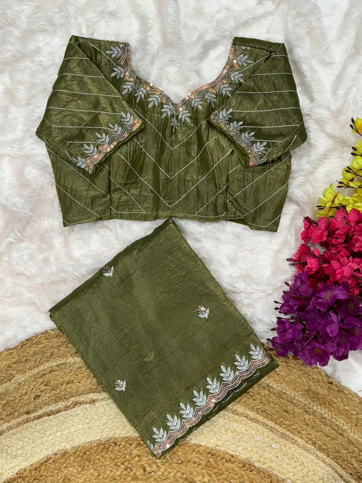 AC COCKTAIL Mahendi Gold Crush Saree Perfect for Wedding, Party, Engagement, Cultural Events, Pongal – . Available at ₹2149 only. Delivery 4-6 Working Day | Sarees, Bollywood Sarees, Creative Sarees, Designer Sarees, Embroidered Sarees, Ethnic Saree, Modern Digital sarees, Party Wear Sarees