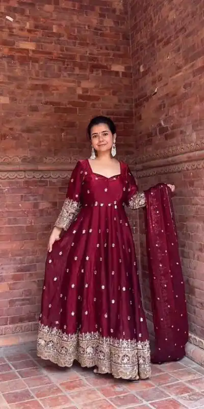 NF 1250 Maroon Color Fendy with Embroidery Work Silk Salwar Suit . Festive Deal ₹2599. Delivery 4-6 Working Days. Shop now. | Jump Suits, Salwar suit, Designer Suits, Casual Suits, Creative suits, Palazzo Suits, Party Wear Suits, Patiala Suits, Straight Suits