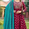 INLI Masakali 7.0 Maroon in Color Rayon Embroidery Work Gown . Exclusive Offer ₹1849. Delivery 4-6 Working Days. Shop now. | Gowns, Bollywood Gowns, Creative Gowns, Designer Gowns, Embroidered Gowns, Party Wear Gowns