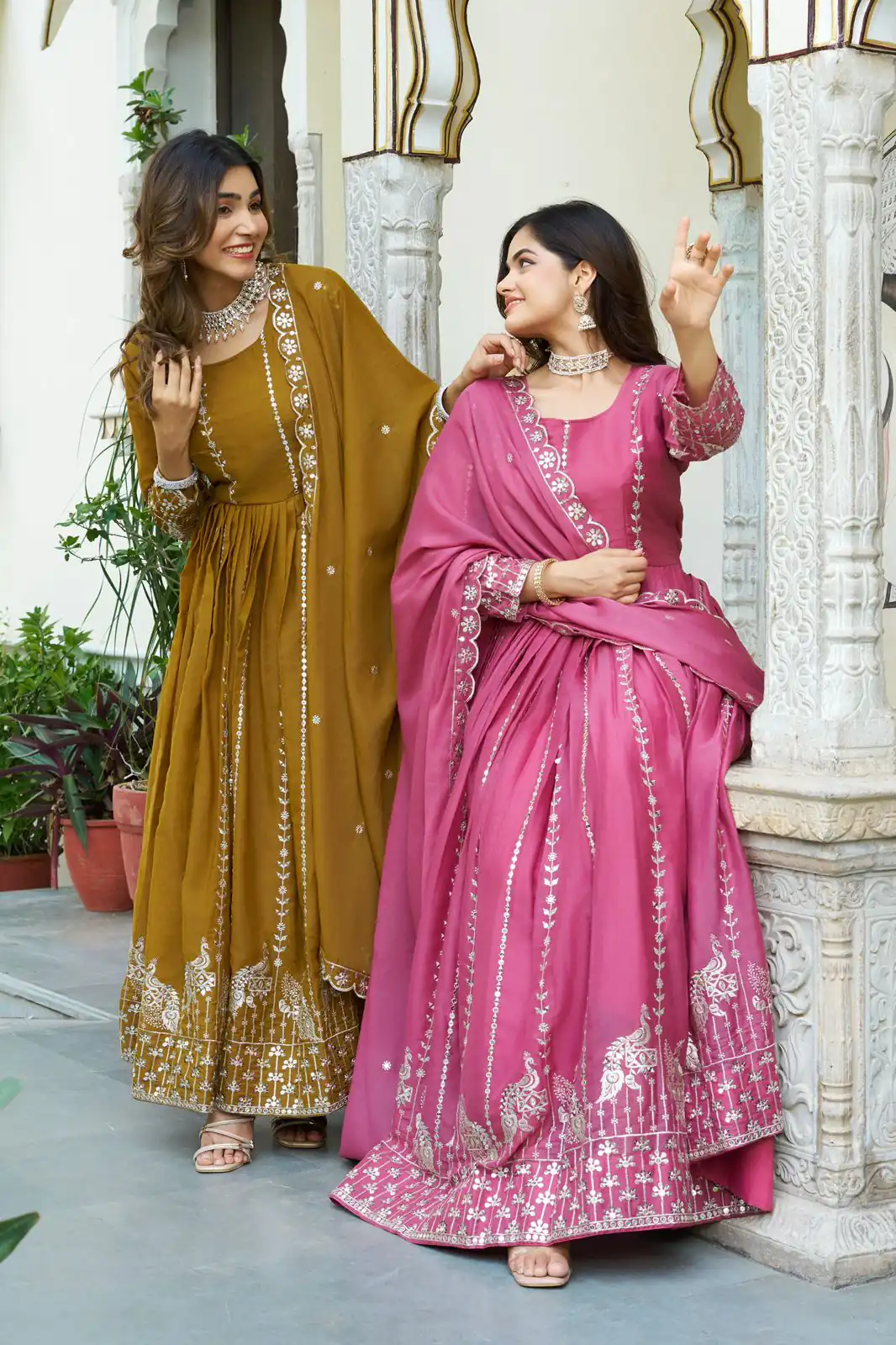 Ram 139 Mustered Star Georgette Gown Perfect for Wedding, Party, Family Gatherings, Haldi, Housewarming –. Grab it for ₹1949. Delivery 4-6 Working | Jump Suits, Salwar suit, Designer Suits, Casual Suits, Creative suits, Palazzo Suits, Party Wear Suits, Patiala Suits, Straight Suits