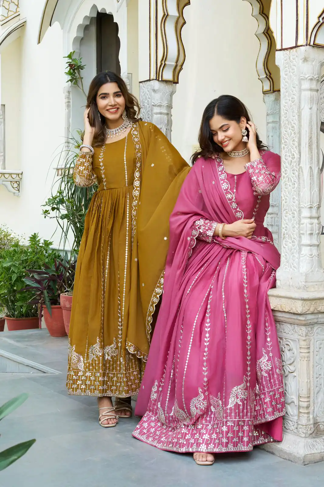 Ram 139 Mustered Star Georgette Gown Perfect for Wedding, Party, Family Gatherings, Haldi, Housewarming –. Grab it for ₹1949. Delivery 4-6 Working | Jump Suits, Salwar suit, Designer Suits, Casual Suits, Creative suits, Palazzo Suits, Party Wear Suits, Patiala Suits, Straight Suits
