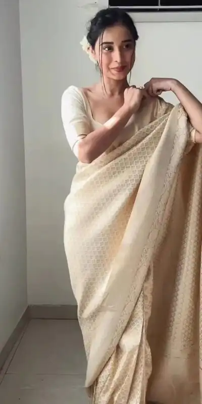 KPR 176 Off White Soft Lichi Silk Saree Perfect for Wedding, Party, Family Gatherings, Baisakhi, Holi – . Now at just ₹1499. Delivery 4-6 Working | Sarees, Bollywood Sarees, Creative Sarees, Designer Sarees, Embroidered Sarees, Ethnic Saree, Modern Digital sarees, Party Wear Sarees