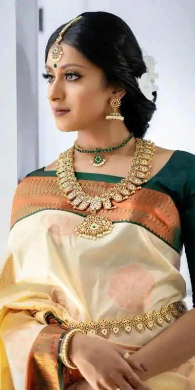 KP 5003 Off White Soft Lichi Silk Saree Perfect for Wedding, Party, Family Gatherings, Pooja, Sangeet – . Best Price ₹1449. Delivery 4-6 Working D | Sarees, Bollywood Sarees, Creative Sarees, Designer Sarees, Embroidered Sarees, Ethnic Saree, Modern Digital sarees, Party Wear Sarees