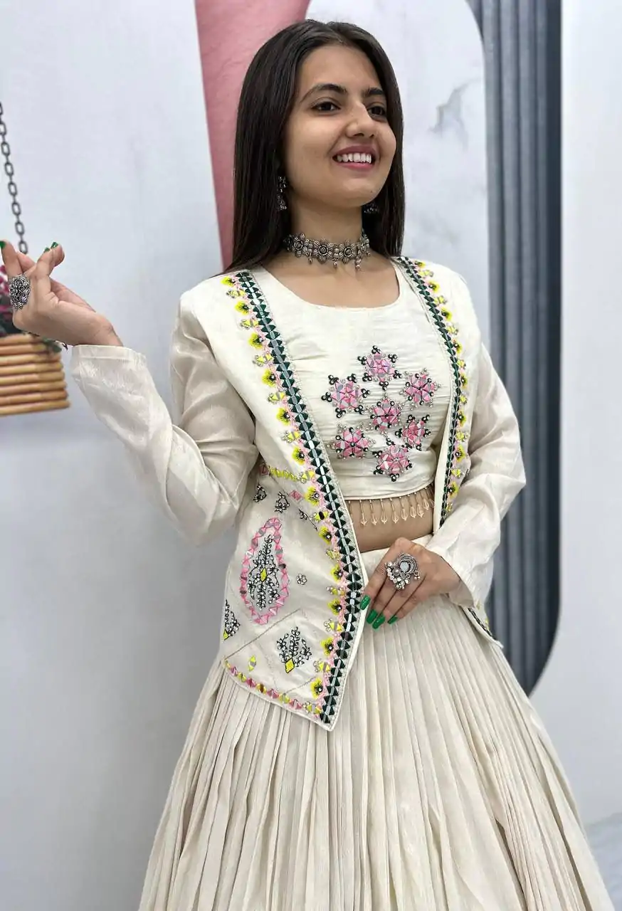 PC 522 Off White Tissue Simmer Lehenga Choli Perfect for Wedding, Party, Cultural Events, Diwali, Ganesh Chaturthi – . Exclusive Offer ₹3049. Deli | Jump Suits, Salwar suit, Designer Suits, Casual Suits, Creative suits, Palazzo Suits, Party Wear Suits, Patiala Suits, Straight Suits