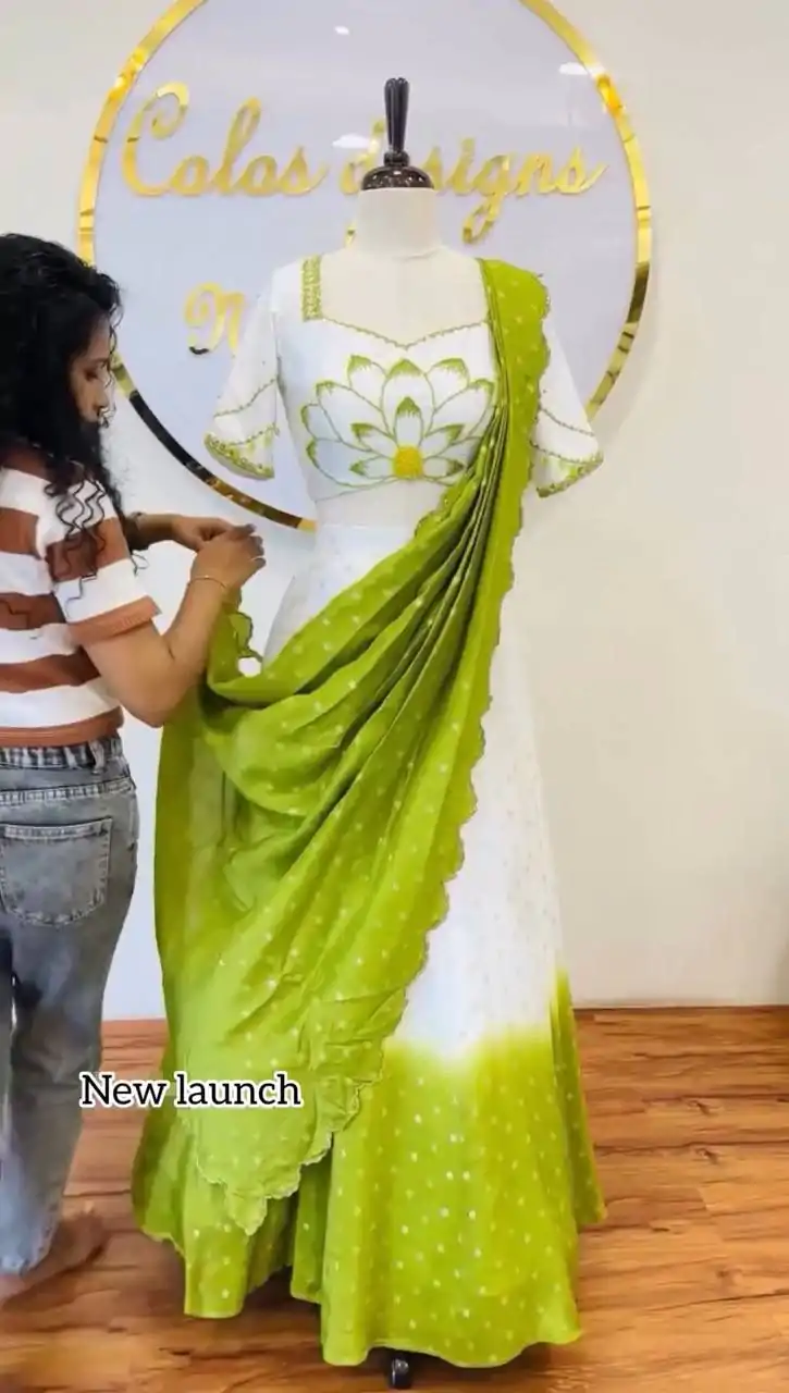 PC 500 Parrot Green in Color Chinon Digital Print Lehenga Choli . Wedding, Party, Festive, Events Festive Deal ₹2449. Delivery 4-6 Working Days. Shop now. | Lehenga, Bollywood Lehenga, Creative Lehenga, Designer Lehenga, Embroidered Lehenga, Party Wear Lehenga