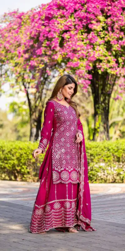 Ram 098 Pink Color Chinon Embroidery Work Salwar Suit in . Introductory Price ₹2549. Delivery 4-6 Working Days. Shop now. | Jump Suits, Salwar suit, Designer Suits, Casual Suits, Creative suits, Palazzo Suits, Party Wear Suits, Patiala Suits, Straight Suits