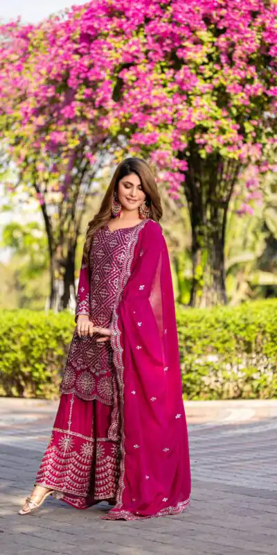 Ram 098 Pink Color Chinon Embroidery Work Salwar Suit in . Introductory Price ₹2549. Delivery 4-6 Working Days. Shop now. | Jump Suits, Salwar suit, Designer Suits, Casual Suits, Creative suits, Palazzo Suits, Party Wear Suits, Patiala Suits, Straight Suits
