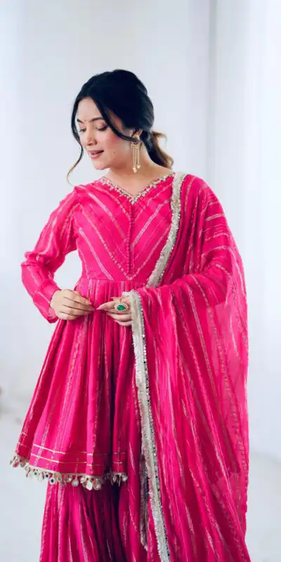 SRK 5300 Pink Mal Chanderi With Lace Work & Mirror Work Salwar Suit . Get it for ₹2099. Delivery 4-6 Working Days. Shop now. | Jump Suits, Tops & Bottoms, Track Suits, Trendy Wear, Salwar suit, Designer Suits, Casual Suits, Creative suits, Palazzo Suits, Party Wear Suits, Patiala Suits, Straight Suits