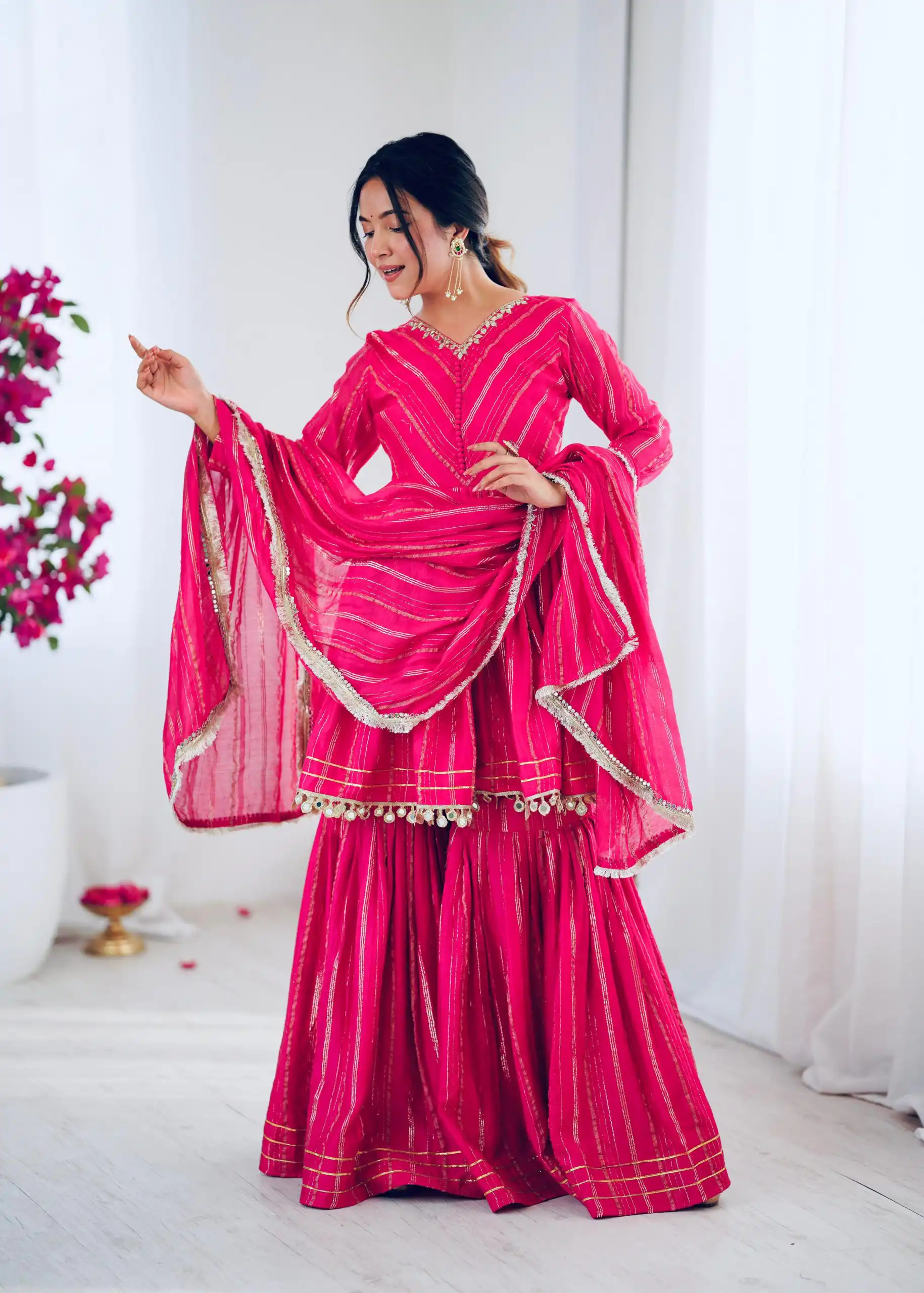 SRK 5300 Pink Mal Chanderi With Lace Work & Mirror Work Salwar Suit . Get it for ₹2099. Delivery 4-6 Working Days. Shop now. | Jump Suits, Tops & Bottoms, Track Suits, Trendy Wear, Salwar suit, Designer Suits, Casual Suits, Creative suits, Palazzo Suits, Party Wear Suits, Patiala Suits, Straight Suits