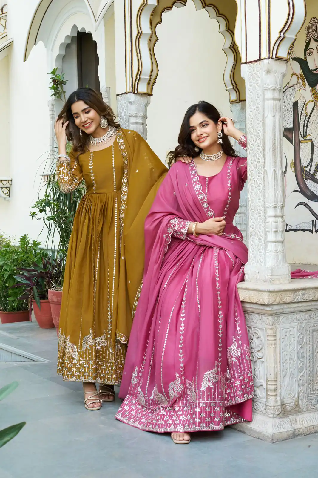 Ram 139 Pink Star Georgette Gown Perfect for Wedding, Party, Family Gatherings, Haldi, Housewarming –. Grab it for ₹1949. Delivery 4-6 Working | Jump Suits, Salwar suit, Designer Suits, Casual Suits, Creative suits, Palazzo Suits, Party Wear Suits, Patiala Suits, Straight Suits