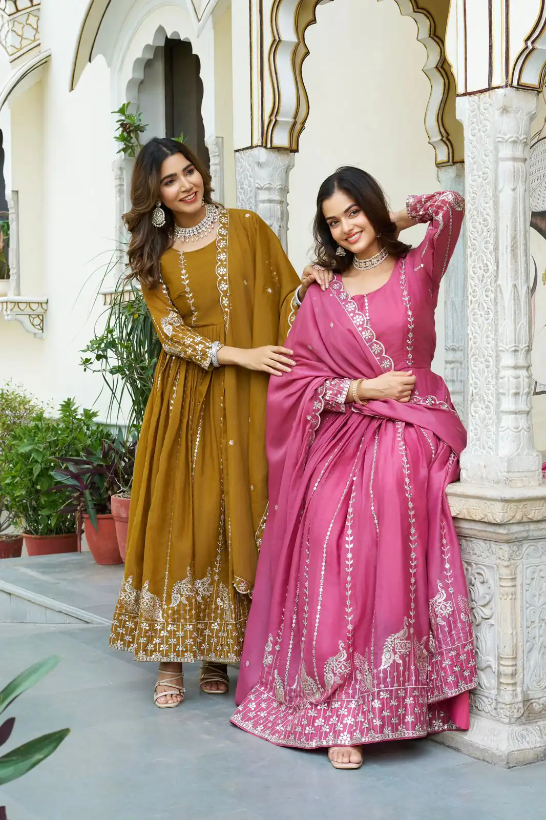 Ram 139 Pink Star Georgette Gown Perfect for Wedding, Party, Family Gatherings, Haldi, Housewarming –. Grab it for ₹1949. Delivery 4-6 Working | Jump Suits, Salwar suit, Designer Suits, Casual Suits, Creative suits, Palazzo Suits, Party Wear Suits, Patiala Suits, Straight Suits