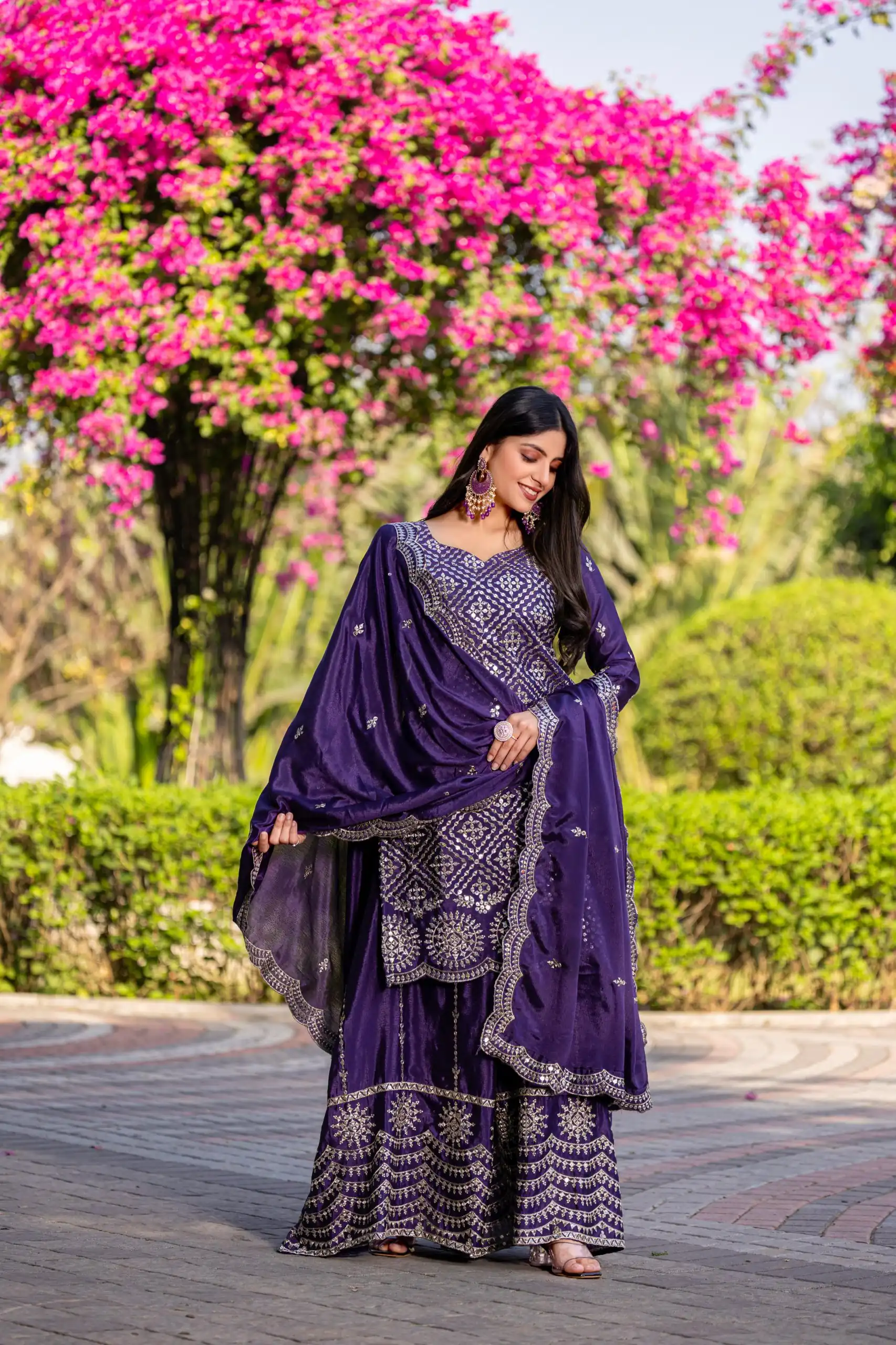 Ram 098 Purple Color Chinon Embroidery Work Salwar Suit in . Introductory Price ₹2549. Delivery 4-6 Working Days. Shop now. | Jump Suits, Salwar suit, Designer Suits, Casual Suits, Creative suits, Palazzo Suits, Party Wear Suits, Patiala Suits, Straight Suits