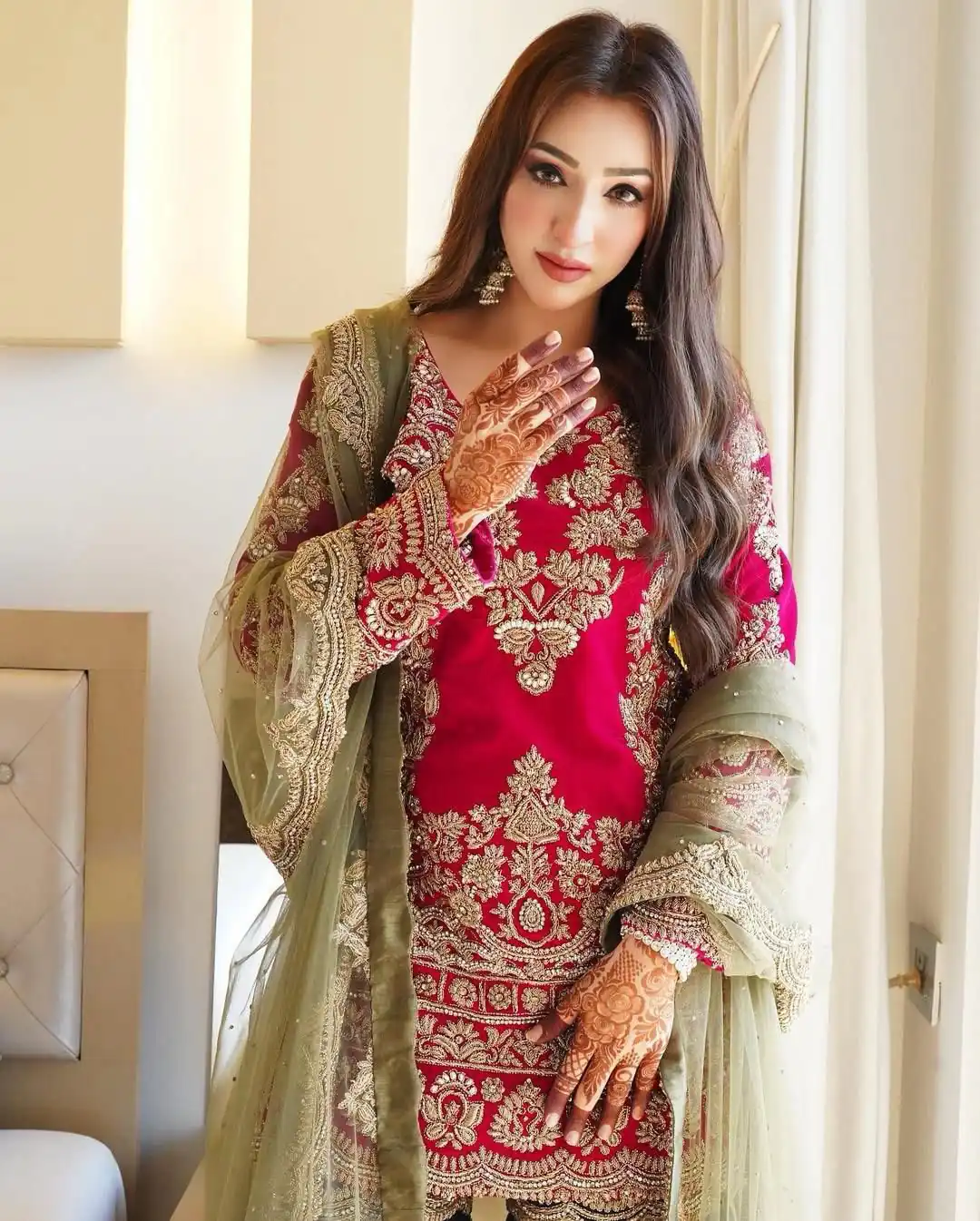 SR 1692 Red in Faux Georgette Bead Work & Embroidery Work Salwar Suit . Introductory Price ₹2099. Delivery 4-6 Working Days. Shop now. | Jump Suits, Salwar suit, Designer Suits, Casual Suits, Creative suits, Palazzo Suits, Party Wear Suits, Patiala Suits, Straight Suits