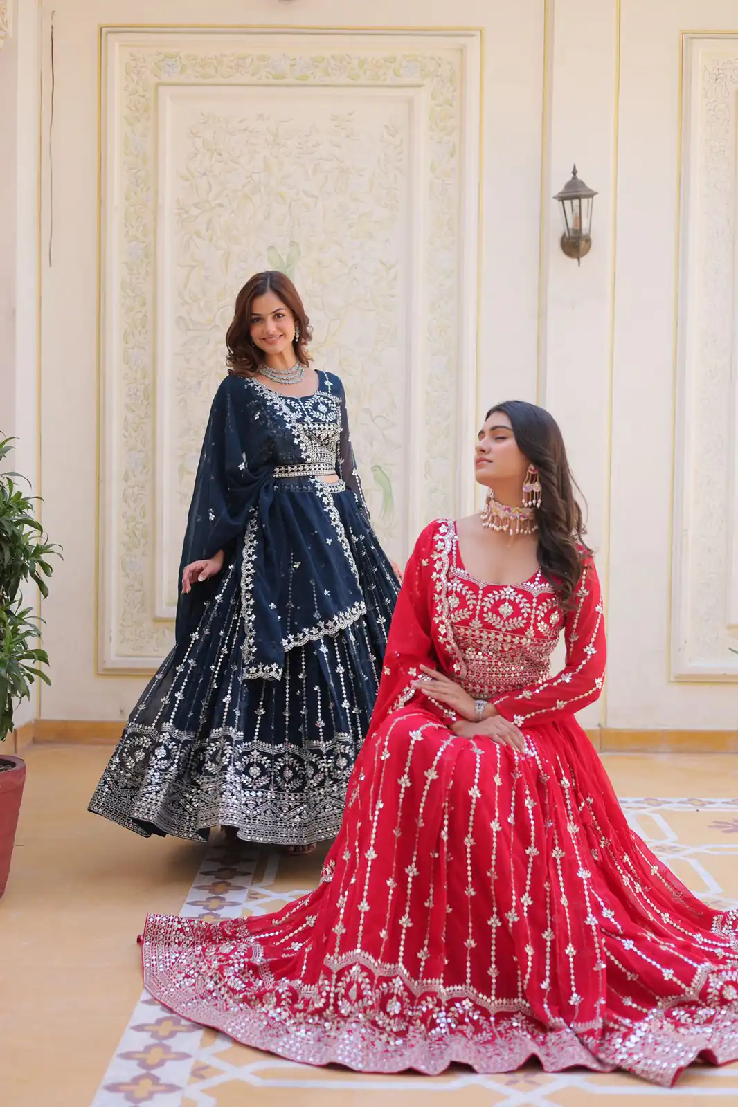 Ram 085 Red Color Fox Georgette Lehenga Choli with Embroidery Work. Grab it for ₹3049. Delivery 4-6 Working Days. Shop now. | Lehenga, Bollywood Lehenga, Creative Lehenga, Designer Lehenga, Embroidered Lehenga, Party Wear Lehenga