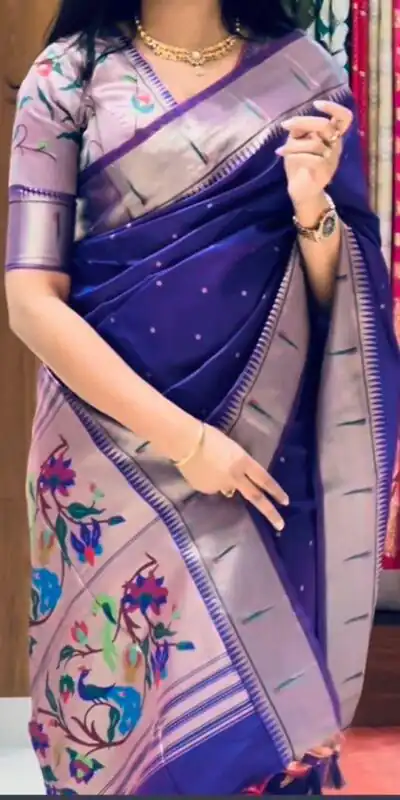 MS 530 Royal Blue Banarasi Silk Saree. Perfect for Wedding, Party, Family Gatherings, Ethnic Day, Eid – Affordable Price ₹1649. Delivery 4-6 Working Days | Sarees, Bollywood Sarees, Creative Sarees, Designer Sarees, Embroidered Sarees, Ethnic Saree, Modern Digital sarees, Party Wear Sarees