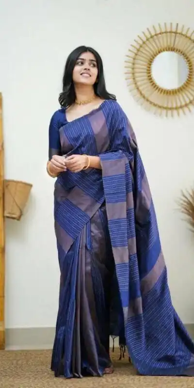 KPR 152 Royal Blue Soft Lichi Silk Saree with Lace Work & Lace Border. Available at ₹1249 only. Delivery 4-6 Working Days. Shop now. | Sarees, Bollywood Sarees, Creative Sarees, Designer Sarees, Embroidered Sarees, Ethnic Saree, Modern Digital sarees, Party Wear Sarees
