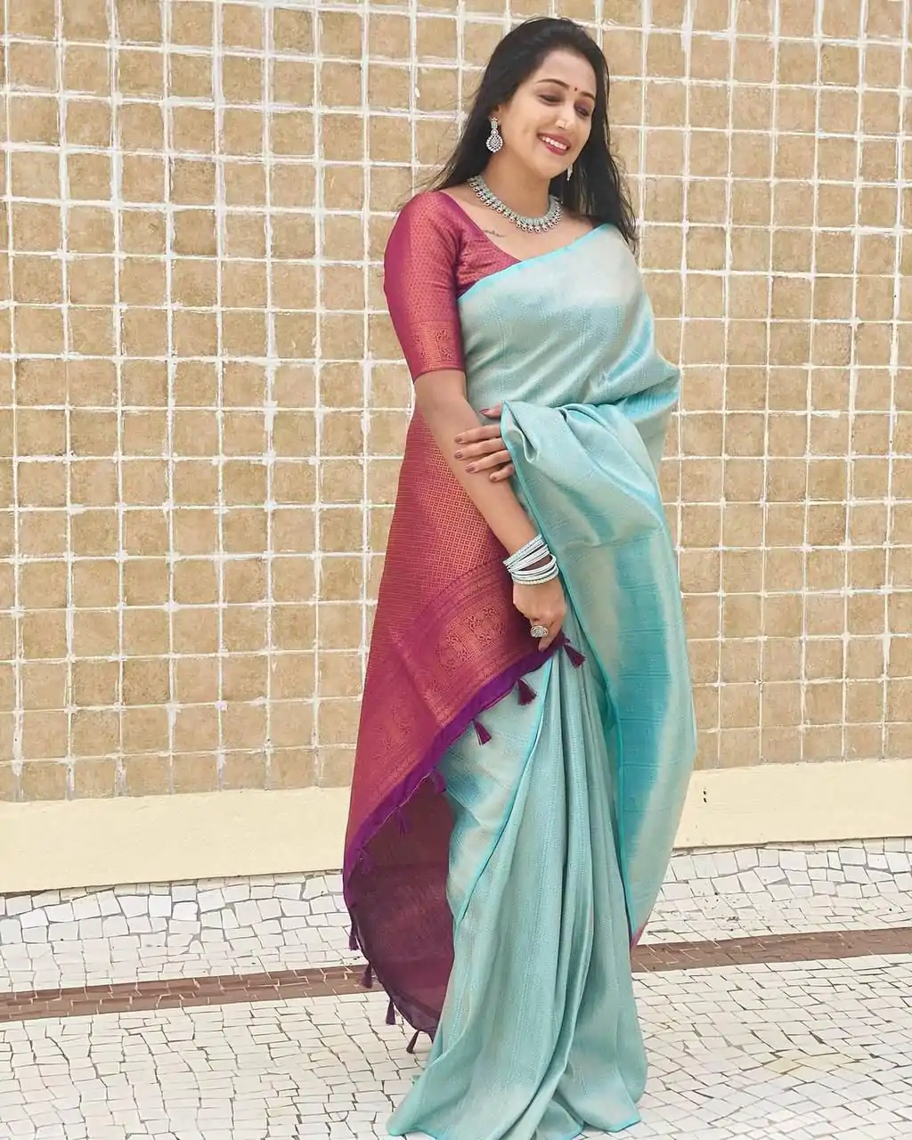 KP 4084 Sky Blue Soft Lichi Silk Saree with Lace Work & Lace Border. Festive Deal ₹1399. Delivery 4-6 Working Days. Shop now. | Sarees, Bollywood Sarees, Creative Sarees, Designer Sarees, Embroidered Sarees, Ethnic Saree, Modern Digital sarees, Party Wear Sarees