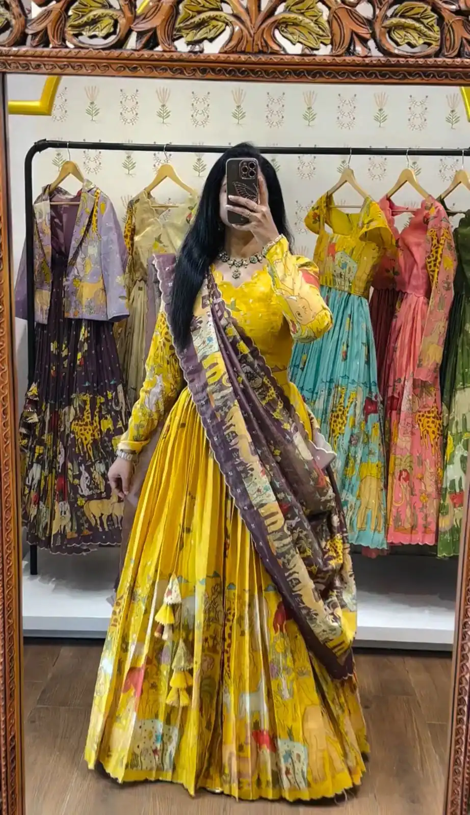 PC 539 Yellow Color Cotton Lehenga Choli with Kalamkari Print. Exclusive Offer ₹2049. Delivery 4-6 Working Days. Shop now. | Lehenga, Bollywood Lehenga, Creative Lehenga, Designer Lehenga, Embroidered Lehenga, Party Wear Lehenga