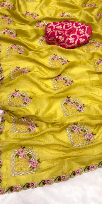 SC 239 Pink Georgette With Lace Work & Lace Border Saree . Wedding, Party, Festive, Events, Exclusive Offer ₹1599. Delivery 4-6 Working Days. Shop now. | Sarees, Bollywood Sarees, Creative Sarees, Designer Sarees, Embroidered Sarees, Ethnic Saree, Modern Digital sarees, Party Wear Sarees