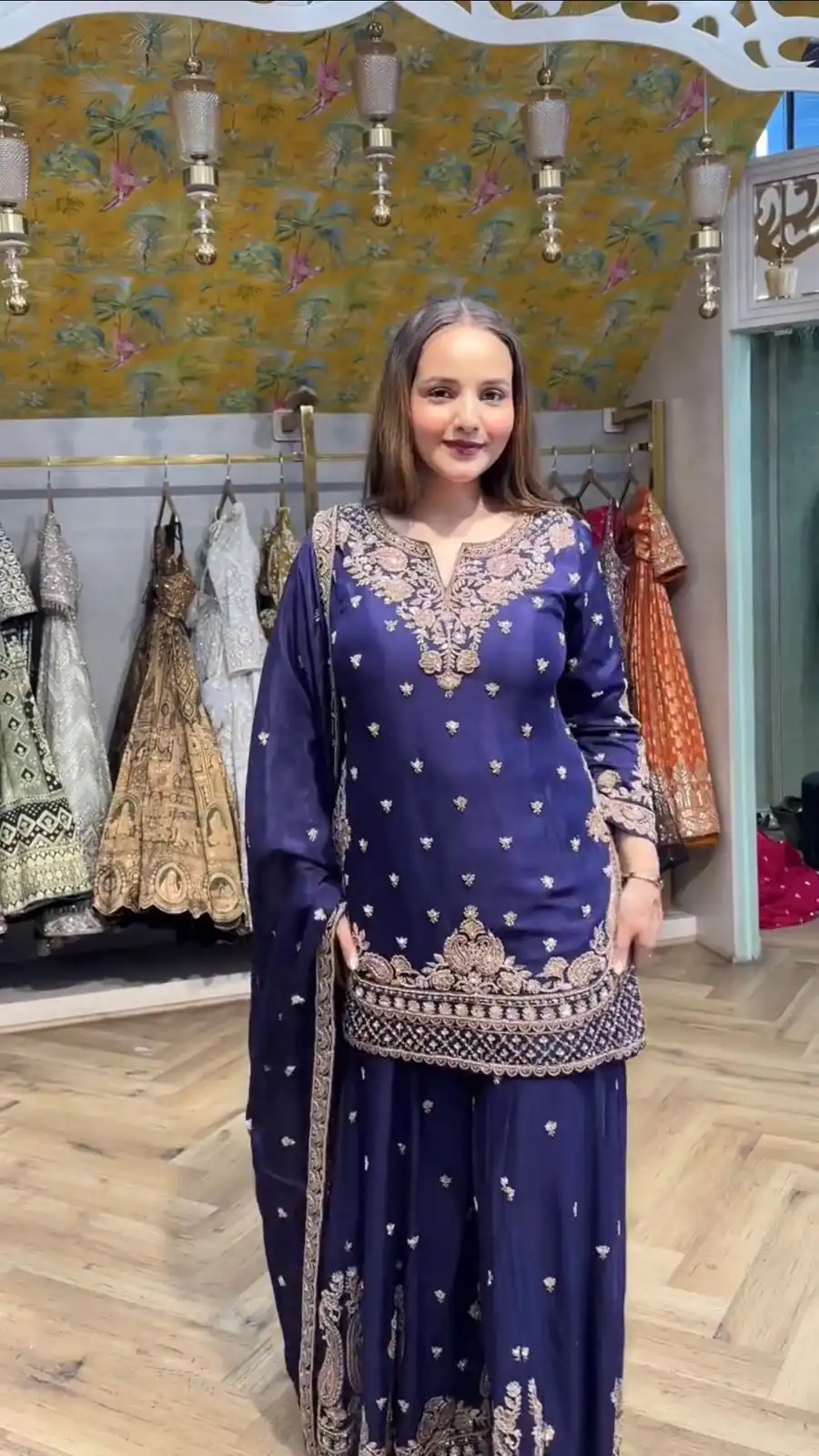 LG 2029 Blue Chinon Salwar Suit with Embroidery Work. Wedding, Party, Festive, Events, Special Price ₹2399. Delivery 4-6 Working Days. Shop now. | Jump Suits, Tops & Bottoms, Track Suits, Trendy Wear, Salwar suit, Designer Suits, Casual Suits, Creative suits, Palazzo Suits, Party Wear Suits, Patiala Suits, Straight Suits