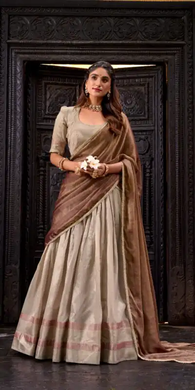 LNB 2025 Cream Dupion Silk Lehenga Choli Perfect for Wedding, Party, Ethnic Day, Pongal, Temple Visit – . Introductory Price ₹2449. Delivery 4-6 Work | Lehenga, Bollywood Lehenga, Creative Lehenga, Designer Lehenga, Embroidered Lehenga, Party Wear Lehenga