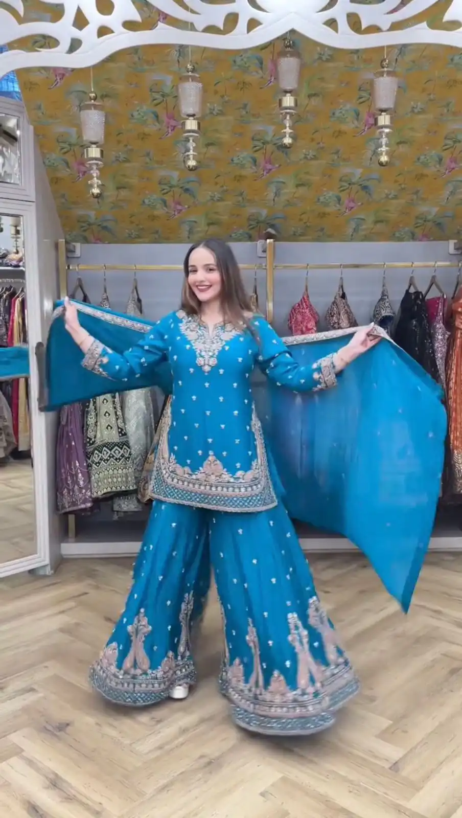 LG 2029 Firozi Chinon Salwar Suit with Embroidery Work. Wedding, Party, Festive, Events, Special Price ₹2399. Delivery 4-6 Working Days. Shop now. | Jump Suits, Tops & Bottoms, Track Suits, Trendy Wear, Salwar suit, Designer Suits, Casual Suits, Creative suits, Palazzo Suits, Party Wear Suits, Patiala Suits, Straight Suits