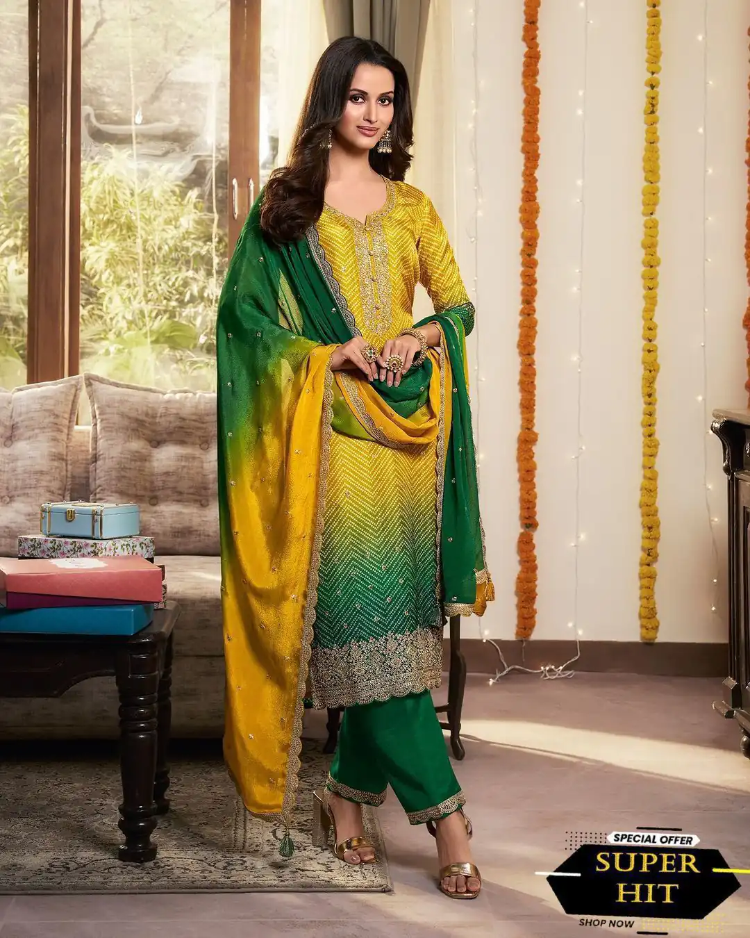 MF 1004 Green Chinoon Silk Salwar Suit with Embroidery Work. Available at ₹1749 only. Delivery 4-6 Working Days. Shop now. | Jump Suits, Tops & Bottoms, Track Suits, Trendy Wear, Salwar suit, Designer Suits, Casual Suits, Creative suits, Palazzo Suits, Party Wear Suits, Patiala Suits, Straight Suits