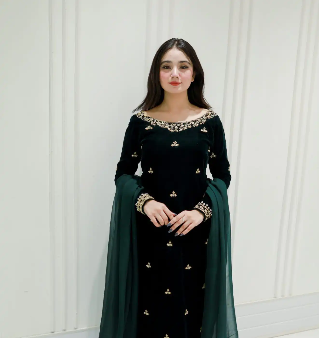 LG 2024 Green Velvet Salwar Suit with Lace Work & Embroidery Work. Festive Deal ₹1799. Delivery 4-6 Working Days. Shop now. | Jump Suits, Tops & Bottoms, Track Suits, Trendy Wear, Salwar suit, Designer Suits, Casual Suits, Creative suits, Palazzo Suits, Party Wear Suits, Patiala Suits, Straight Suits