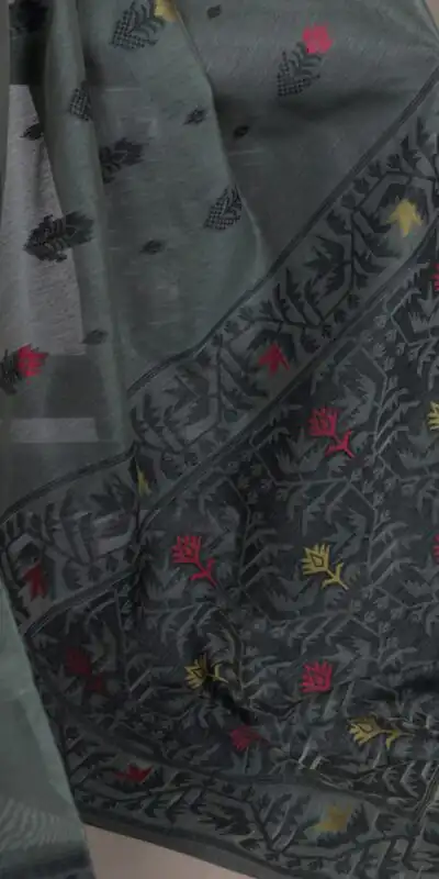 YNF 7415 Grey Poly Cotton Saree Perfect for Wedding, Party, Makar Sankranti, Temple Visit, Sangeet – . Introductory Price ₹1549. Delivery 4-6 Working | Sarees, Bollywood Sarees, Creative Sarees, Designer Sarees, Embroidered Sarees, Ethnic Saree, Modern Digital sarees, Party Wear Sarees