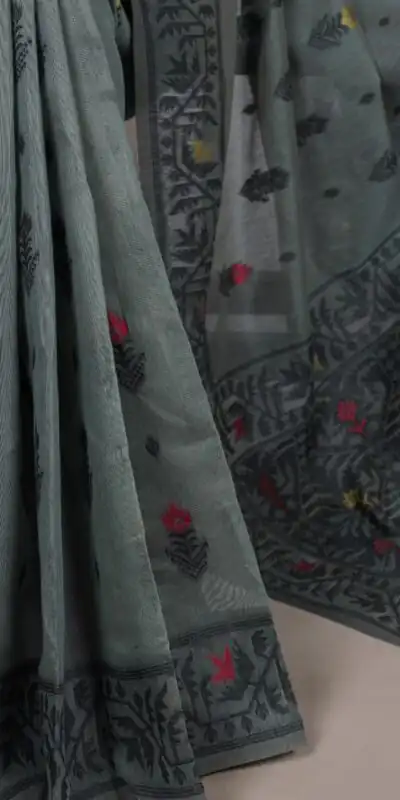 YNF 7415 Grey Poly Cotton Saree Perfect for Wedding, Party, Makar Sankranti, Temple Visit, Sangeet – . Introductory Price ₹1549. Delivery 4-6 Working | Sarees, Bollywood Sarees, Creative Sarees, Designer Sarees, Embroidered Sarees, Ethnic Saree, Modern Digital sarees, Party Wear Sarees